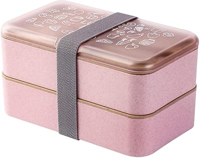 Bento lunch box with BPA 2-layer with reusable Japanese style cutlery for microwave, freezer and dishwasher Bento lunch for children and adults (pink).. Discover why millions choose DIAYTAR for affordable online shopping with delivery in just 5-8 days.