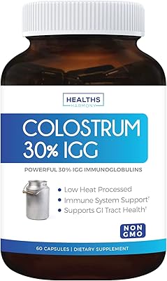 Health Harmony dietary supplement for intestinal and respiratory health, Colostrum Bovin - 1000 mg, 60 capsles.. DIAYTAR Nigeria offers the perfect blend of affordability and efficiency. Shop now and get your products delivered between 5 and 8 days nationwide.