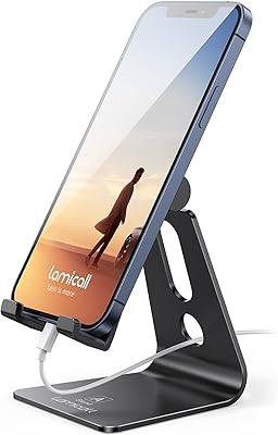 Adjustable mobile phone support, Lamical mobile phone support [Update version], charging support compatible with iPhone 11 XS XR 8 is_best_Seller.. Shop across categories at DIAYTAR NIGERIA with the confidence of prompt and budget-friendly delivery.