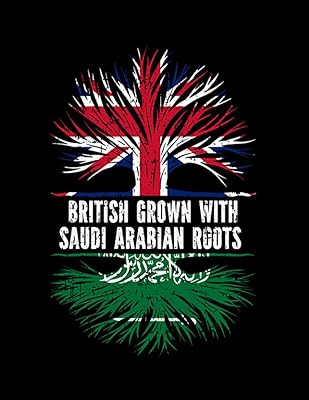 British cultivated with Saudi roots British flag England Great Britain Union Jack Carnet: 8.5 x 11 inches, 100 pages.. Find everything you need at prices you'll love with DIAYTAR NIGERIA's comprehensive e-commerce platform.