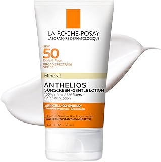 La Roche-Posay Anthelios Mineral Sunscreen Soft Lotion with broad spectrum SPF 50, Sunarking Face and body with zinc oxide and titanium dioxide, oil-free.. Discover thousands of products on DIAYTAR Nigeria — from fashion and electronics to home goods. We guarantee quick delivery and competitive pricing across the board.