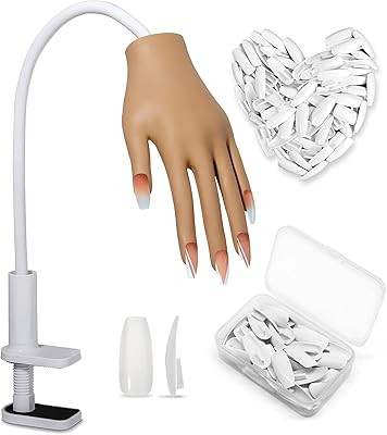 Acrylic nail training hand, nail tips that never fall, artificial nail hand that never breaks, nail training hand, flexible and mobile nail training hand.. DIAYTAR NIGERIA: Redefining online shopping with unbeatable prices and consistent delivery times.