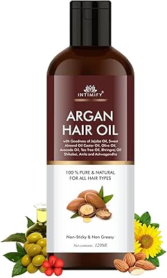 Happy Intimifying Argan Oil Oil for healthy hair with Maha Bhringraj, almond oil, castor oil and aloe vera for men and women - 120 ml.. Discover why thousands choose DIAYTAR NIGERIA for affordable products delivered in less than a week.