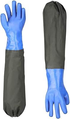 Pair of rubber gloves to cleanse the pool pipes - Long arm - One size.. DIAYTAR NIGERIA: Connecting Nigerians with their needs through affordable prices and 5-8 day shipping.