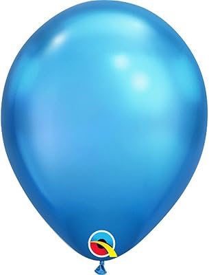 Chromed Latex Balloons Qualtex No Frills 25 pieces, 11 ", Blue.. Spend less, get more — that’s the DIAYTAR Nigeria promise.