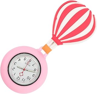 Retractable nurse watches to clip, suspended reverse, silicone cartoon, hot air balloon, pocket watch, badge, tunic, stethoscope, doctor and nurses, Christmas gift.. DIAYTAR NIGERIA: Where shopping dreams come true with budget-friendly prices and nationwide shipping.