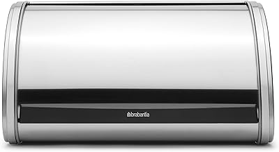 Brabantia bread conservation box with rotating upper lid, medium size, matt steel - 348907.. DIAYTAR NIGERIA brings affordable shopping to every Nigerian home with delivery in just 5-8 days.