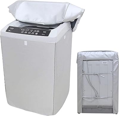Beauente Fully automatic dryer cover in oxford silver plated fabric, wavy wheel washing machine (XL).. DIAYTAR NIGERIA: Making online shopping accessible with affordable prices and nationwide delivery service.