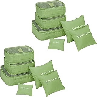 Set of 6 storage bags and cubes to organize luggage and clothes in a waterproof and high quality travel design in Oxford fabric mesh.. Shop from our extensive catalog at DIAYTAR NIGERIA and enjoy doorstep delivery in just 5-8 days.