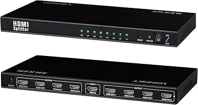 The HDMI distributor certified long range 8 4K 1.4 V ports supports the 4K x 2K 3D 1080p power supply (1 input 8 outputs).. DIAYTAR NIGERIA makes online shopping accessible with our comprehensive platform and prompt delivery service.