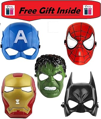 Plastic mask for children of Favela cartoon superhero-Superhero birthday birthday party accessories, return gift (superhero mask).. Discover endless possibilities with DIAYTAR NIGERIA's comprehensive catalog and reliable delivery service.