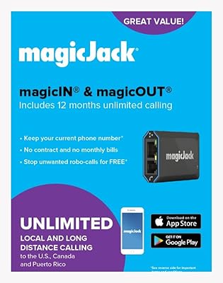 VoIP Magicjack 2021 VoIP Telephone adapter, Portable Digital Service for the House and on the go. Unlimited calls to the United States and Canada. No monthly invoice | Includes Magicin and Magicout.. DIAYTAR NIGERIA: Where shopping dreams come true with budget-friendly prices and nationwide shipping.