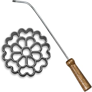 Spanish rosette iron set 7740 with handle of Kitchen Supply, 4.5 x 0.75 inches (Spanish).. Experience the power of choice with DIAYTAR NIGERIA's extensive catalog delivered within the week.