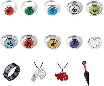 Set of Dremokay rings 14 pieces anime cosplay for women men men finger jewelry metal necklace accessories cool best friend fan, metal, metal.. Shop the smart way with DIAYTAR Nigeria — fast delivery, affordable everything.