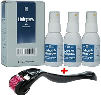 Hygro Minoxidil 5%, 3 50 ml bottles, 3-month supply with a micro-needle roller 0.5 mm.. Your trusted shopping partner, DIAYTAR NIGERIA offers extensive selection with quick delivery options.