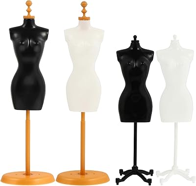 OUTNICE 4 Piece Starting holders for doll dress, removable plastic resistant for dress exposure, model decoration mannequin support for doll dresses, mixed style accessories, toy of the human body.. Love deals? DIAYTAR Nigeria has you covered with low prices and fast delivery.