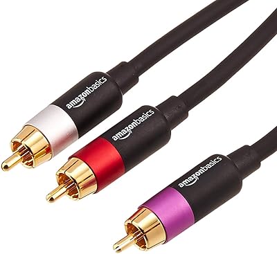 RCA Amazonbasics stereo amplifier cable 1 male to 2 males - 15 feet.. DIAYTAR NIGERIA: Bringing affordable shopping solutions with a diverse product catalog delivered nationwide.