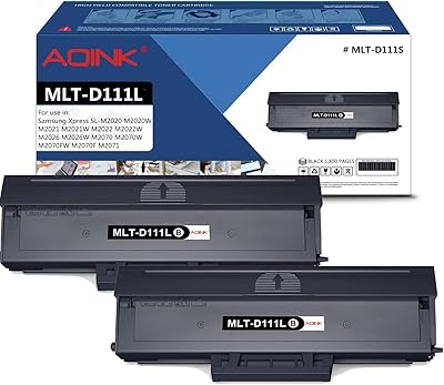 IQ ink pack of 2 (1800 pages) MLT-D111L D111S M2022 compatible with Samsung.. Shop without limits at DIAYTAR NIGERIA and receive your purchases at budget prices within the week.
