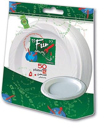 Fun Everyday disposable plates, plastic material, diameter S 15 cm, pack of 50 plates.. DIAYTAR NIGERIA transforms online retail with unbeatable prices and consistent delivery timeframes.