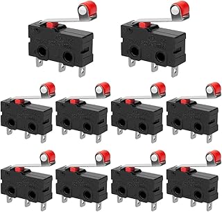 Industry 10 Pieces Micro End of race switch with lever arm with momentary roller AC 250 V 5A SPDT 1NC 1NC micro-switches with instant action.. DIAYTAR Nigeria delivers happiness in 5–8 days, no matter what you buy.