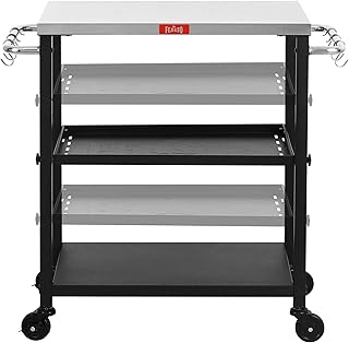 Adjustable pizza oven table 3 levels Festo Multifunctional steel dining table.. DIAYTAR NIGERIA connects you with thousands of products at competitive prices, delivered within a week.