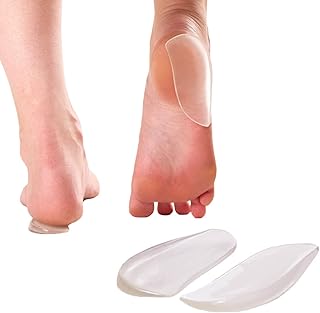 Silicone interior soles for medial and side heels (pair) - Adhesive shoe inserts for curvature and foot correction for the alignment of the foot, knee pain, arched legs, arthritis.. Shop smarter with DIAYTAR NIGERIA's vast product range and budget-friendly delivery within the week.