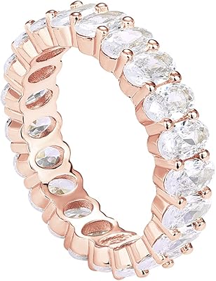 Ring Rings Ring of Oval Plated 14 Carats Oval Plated Gold With Cubic Zirconia | Ring of Eternity | 5 mm stackable for women | Gold rings for women, zirconies, gold, cubic zirconia.. From big brands to everyday basics — DIAYTAR Nigeria has you covered.