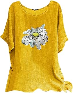 Large size short-sized blouse for women, vintage cotton t-shirts mixed with floral print with round neck for women.. Get access to thousands of affordable products only on DIAYTAR Nigeria.