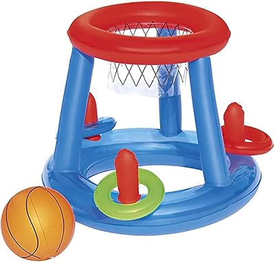 Remozan inflatable swimming pool rings with 9 rings to play in an outdoor multiplayer water swimming pool on the beach, funny party gifts for adults (A).. DIAYTAR NIGERIA: Where quality products become affordable with our nationwide shipping service.