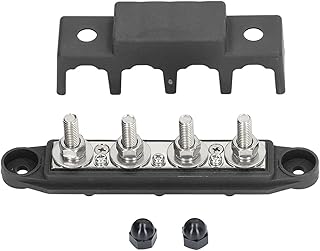 4 -pole energy distribution bar with M8 250 AMP lid 250 AMP 48 VOLTS OMNIBUS BAR BOX FOR RV (black) marine vehicles (black).. DIAYTAR NIGERIA: Your trusted e-commerce partner with extensive product choices and affordable delivery.