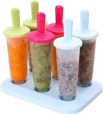 Tonfer Lot of 6 large mixed plastic ice creams, ice molds, ice cream holder for children, kitchen supplies, 202 rooms.. DIAYTAR NIGERIA: Where convenience meets affordability with delivery across Nigeria in under 8 days.