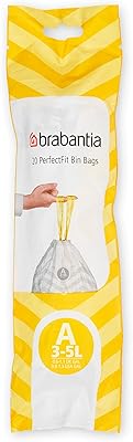 Brabantia trash bags, size A, 3 liters - 20 bags.. Embrace the convenience of DIAYTAR NIGERIA with thousands of products at your fingertips, delivered nationwide.