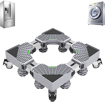 Gluckluz washing machine base, universal support for mini-refrigerator, adjustable mobile support for washer and dryer, mobile cart, telescopic refrigerator support with 4 lockable steel wheels.. Shop the smart way with DIAYTAR NIGERIA's extensive selection and budget-friendly nationwide delivery.