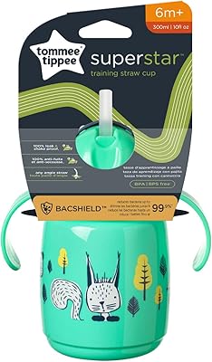 Tommee Tippee Superstar Goblelet with straw for toddlers, 100 % anti-finish technology and intellillave anti-vibrations and antibacterial hygienian Backshield, 6 months and more, 300 ml, set of 1, green.. DIAYTAR NIGERIA: Where affordability meets variety in Nigeria's most comprehensive online marketplace.