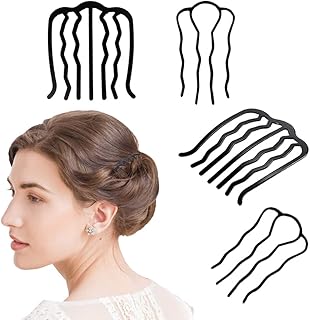 4 pieces side comb for hair clips with black hair pins sticks hairstyle tool.. DIAYTAR NIGERIA: Revolutionizing accessibility to quality products at budget-friendly prices across Nigeria.