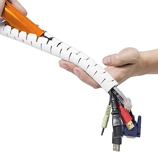 D -Line cable organizer cover, TV cable management solution, cable storage to hide, organize and protect cables - 2.5 m in length, 25 mm outside - White.. Your digital shopping destination, DIAYTAR NIGERIA combines variety with affordability and quick delivery.