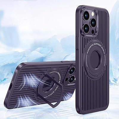 Mobsafe mobile case with magnetic support ring for iPhone 14 pro max (dark purple).. Embrace a new era of online shopping with DIAYTAR NIGERIA's extensive range and budget-friendly prices.