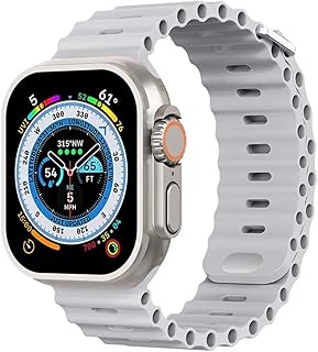 Dado improved silicone bracelet with wavy pattern compatible with Apple Watch Series 8 Ultra, 8, 7, 6, 5, 4, 3S 3S.. DIAYTAR NIGERIA makes online shopping accessible with our comprehensive platform and prompt delivery service.