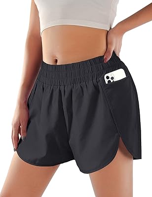 Rapid drying sports shorts for women with elastic waist and pockets, size m, black, m.. DIAYTAR NIGERIA: Putting quality products within reach of every Nigerian through our affordable marketplace.
