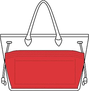 Inner organizer and o ikur handbag for Neverfull MM and Speedy 35, red felt.. No delays, no drama — just fast, affordable shopping with DIAYTAR Nigeria.