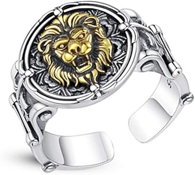 Lion rings for men unique women vintage goth punk cool animal lion adjustable for adolescents eboy egirl its father (silver).. Shopping has never been easier — DIAYTAR Nigeria delivers it all in 5–8 days.