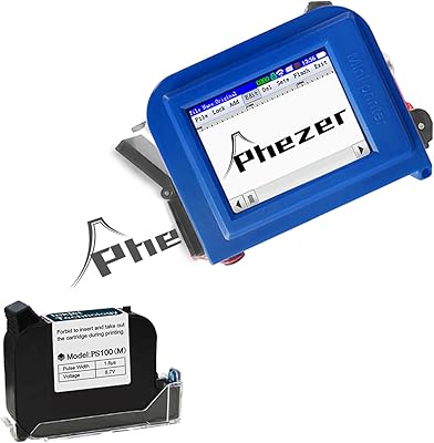 Phezer Mini Portable ink jet printer PC11 for all materials, with fast-drying ink tactile screen, portable pocket marking device for label/date/barcode/logo/qrcode/lot number/image.. DIAYTAR NIGERIA combines affordability with convenience, delivering your purchases within 5-8 days.