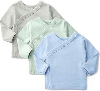 Unisexes long-sleeved kiono shirts 100 % cotton cycl z 0-12 months.. DIAYTAR NIGERIA: Where shopping meets satisfaction with affordable prices and prompt delivery services.