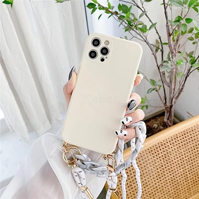 Soft silicone adjustable chain strap for complete camera protection, compatible with iPhone 14 pro, Marble -style amber color (white).. Shopping made simple with DIAYTAR NIGERIA's vast selection and budget-friendly nationwide delivery.