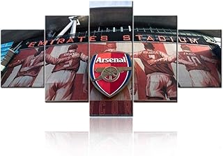 Qqyyyt Mural Black And White Mural 5 Canvases Arsenal Football Club Emirates Emirates Stadium Boutique Salon Interior Decoration Gallery to hang, ready to hang.. With DIAYTAR Nigeria, everything is within reach — and within budget.