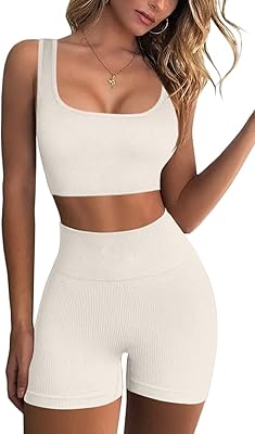 2 -room seamless ribbed training set for women, high -waisted yoga shorts.. E-commerce made for Nigeria — fast delivery and low prices at DIAYTAR.