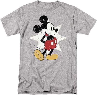 Disney Mickey Mouse Retro Star T-shirt, Chinese gray.. DIAYTAR NIGERIA: Revolutionizing accessibility to quality products at budget-friendly prices across Nigeria.