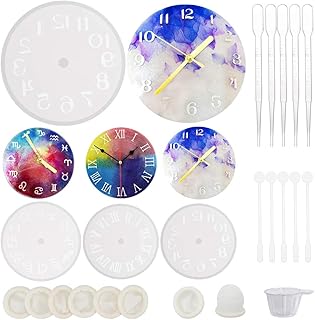 Olycraft 60 pieces in Roman numeral resin mold constellation silicone mold, set of epoxy silicone clock clock clocks with handmade jewelry tools.. Discover shopping made effortless with DIAYTAR NIGERIA's comprehensive platform and quick shipping.