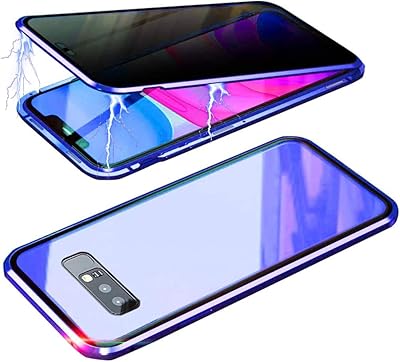 Umtiti compatible shell for Samsung Galaxy Note 8, with transparent Magnetic Magnetic Protector Double anti-espion, anti-espion (blue) confidentiality hull (blue).. Shop with purpose at DIAYTAR NIGERIA and receive your purchases at unbeatable prices within the week.