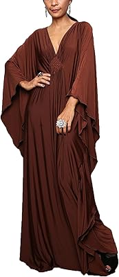UKD long caftan dress for women, bohemian style, beach blanket, one waist.. Shop from anywhere in Nigeria and receive your DIAYTAR purchases at affordable prices within a week.